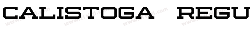 Calistoga  Regular字体转换